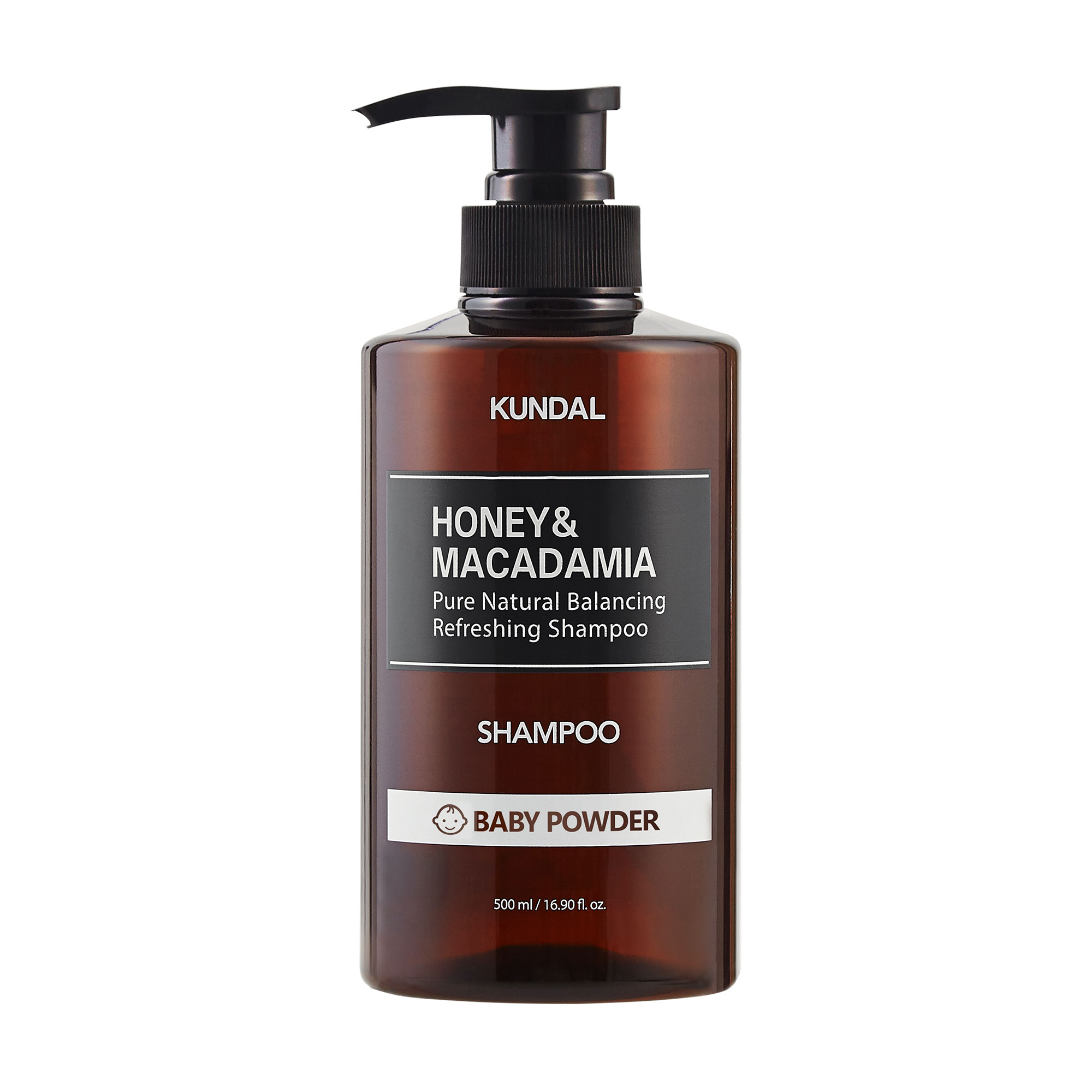 Шампунь для волосся Kundal Honey &amp; Macadamia Shampoo Baby Powder, 500 мл